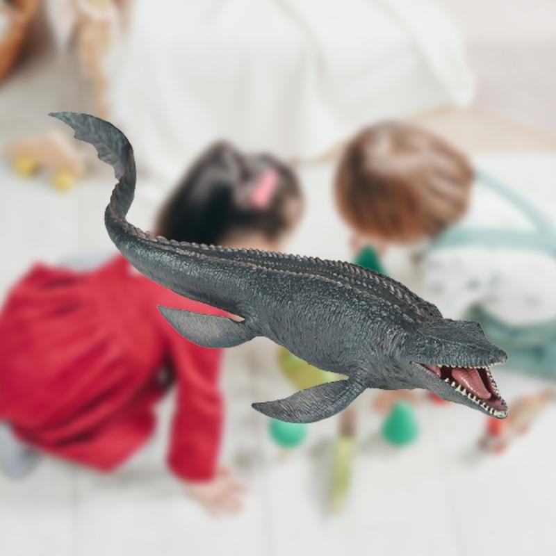 Dinosaur Toy Plastic Figure Surprise Gifts For Children Home Decoration Finger Mosasaurus Dinosaur Model Party Prop