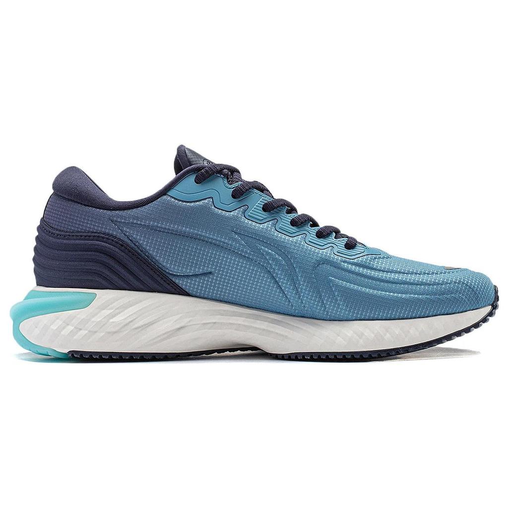 New LiNing Cloud Shield Cushioning Rebound Low Top Running Shoes Men's Blue ARST057-3