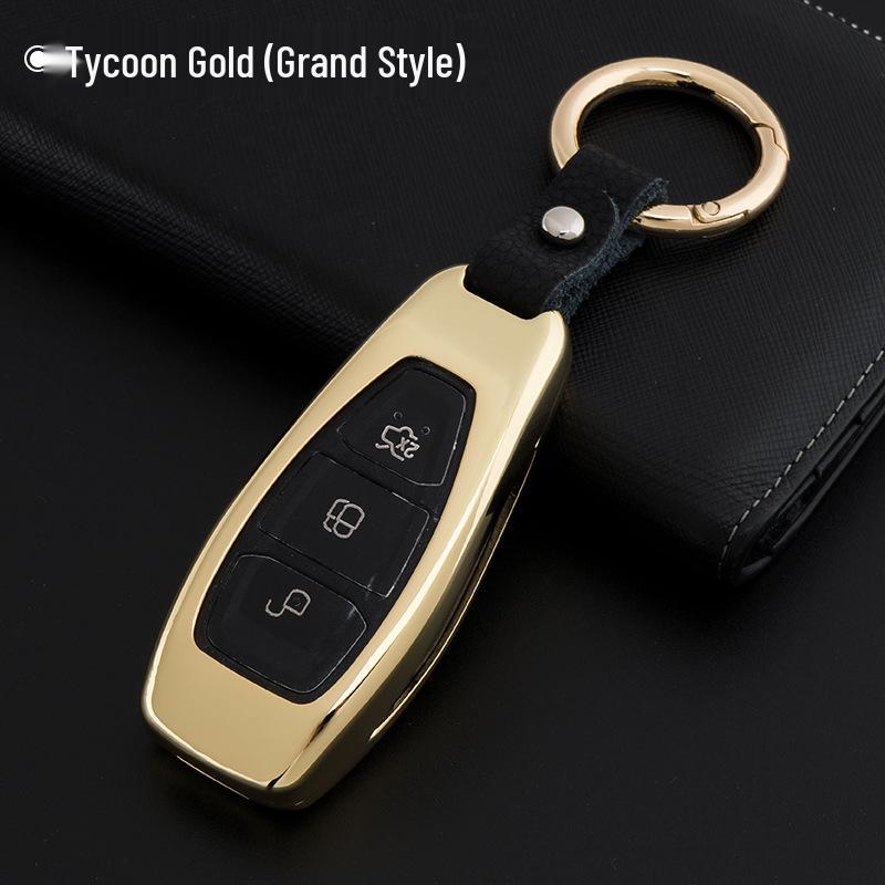 Metal Car Key Cover for Ford Models: Focus, Kuga, Ecosport, Mondeo