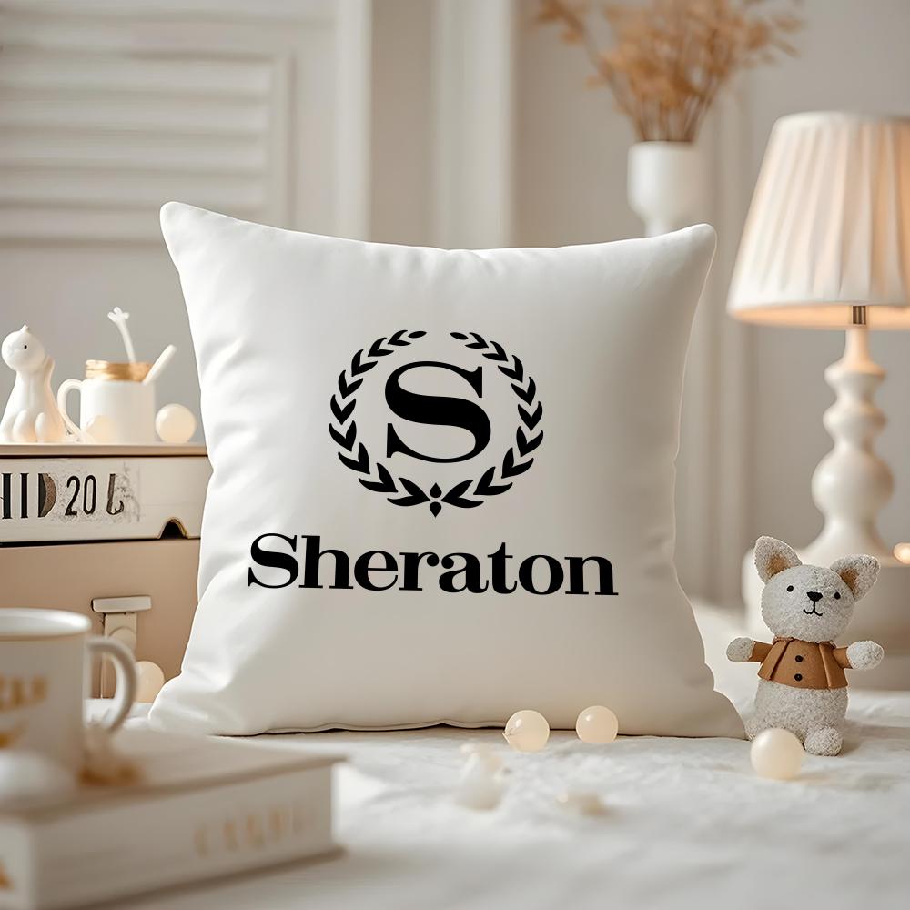 Sheraton Hotel Cushion Cover Anti-dustmite Pillowcase Invisible Zipper Silky Short Plush Sofa Cushion Cover