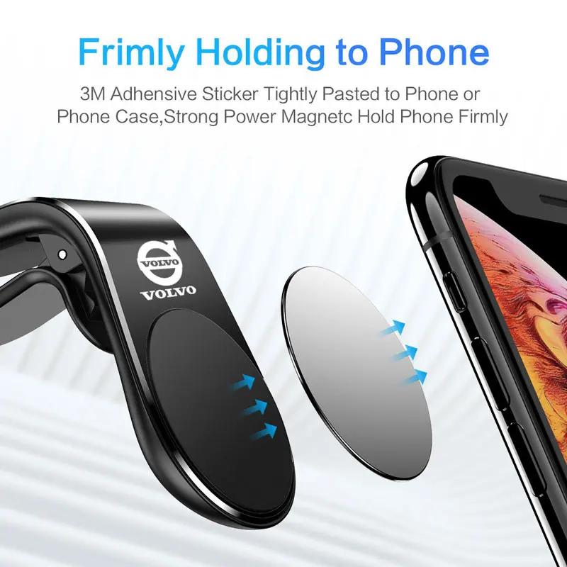 zpebr9 Magnetic Car Mobile Phone Holder Car Air Vent Mount Magnet Smartphone Stand For Volvo xc60 xc90 v40 v60 v50 s60 Car Accessories