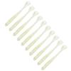 AR41 10PCS 75mm T Tail Soft Worm Artificial Bait Lures Fishing Tackle AccessoriesSilver
