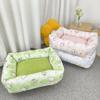 Zwinger Vier Jahreszeiten Universelles Hundebett Kleiner Hund Cartoon Bett Teddy Bigbear Klein Floral Sofa Katzennest Haustierbedarf