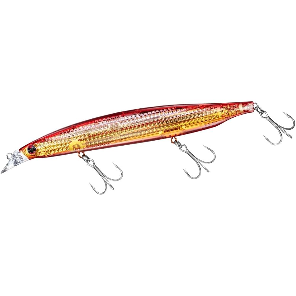 Daiwa Shoreline Shiner Z Bait R140S-LI Double Red Gold Fishing Lure 14cm