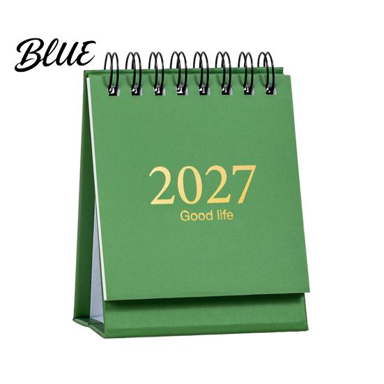 Professional Planning Calendar Desktop Planner Desk Calendar Standing Flip 2027-2028 Mini 18 Month from Jan.