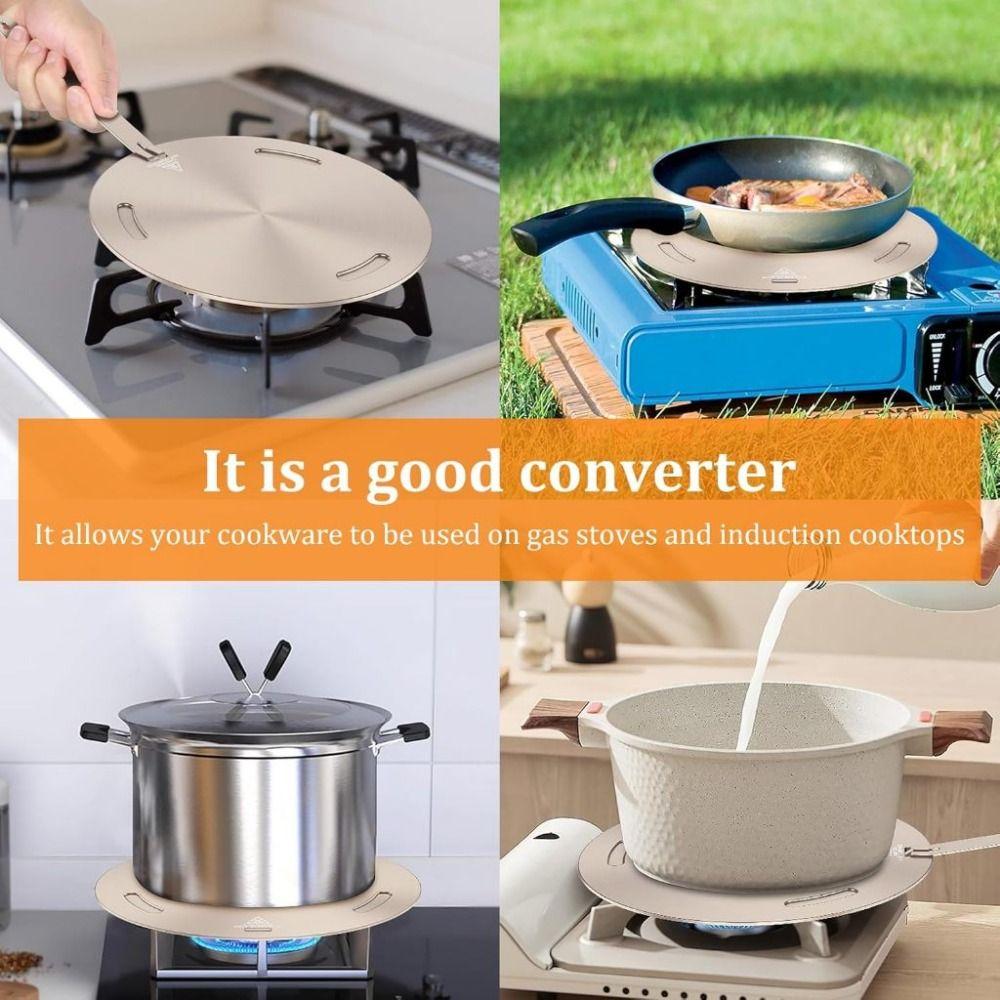 16/20/24/28cm Induction Cooker Heat Conduction Plate Stainless Steel Heat Transfer Disk  Cooktop