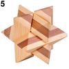 Creative Educational Sturdy Wooden Wear Resistant Brain Teaser Lock for Children