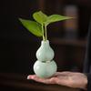 Chinese Style Wealth Attracting Gourd Ornament Dried Flower Arrangement Hydroponic Vase Ceramic Desktop Decoration Crafts