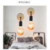 LED Wall light Sconces Fixtures 110V/220V E27 Iron Retro LED Wall Lamps Indoor Lamp Kitchen Bedside Living Room Bedside Lamp