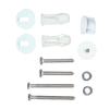 Upgrades Toilet Seat Hinge Bolts Toilet Seat Fastener Quick Fix Screws Replacement set for Stable & Secure Installation