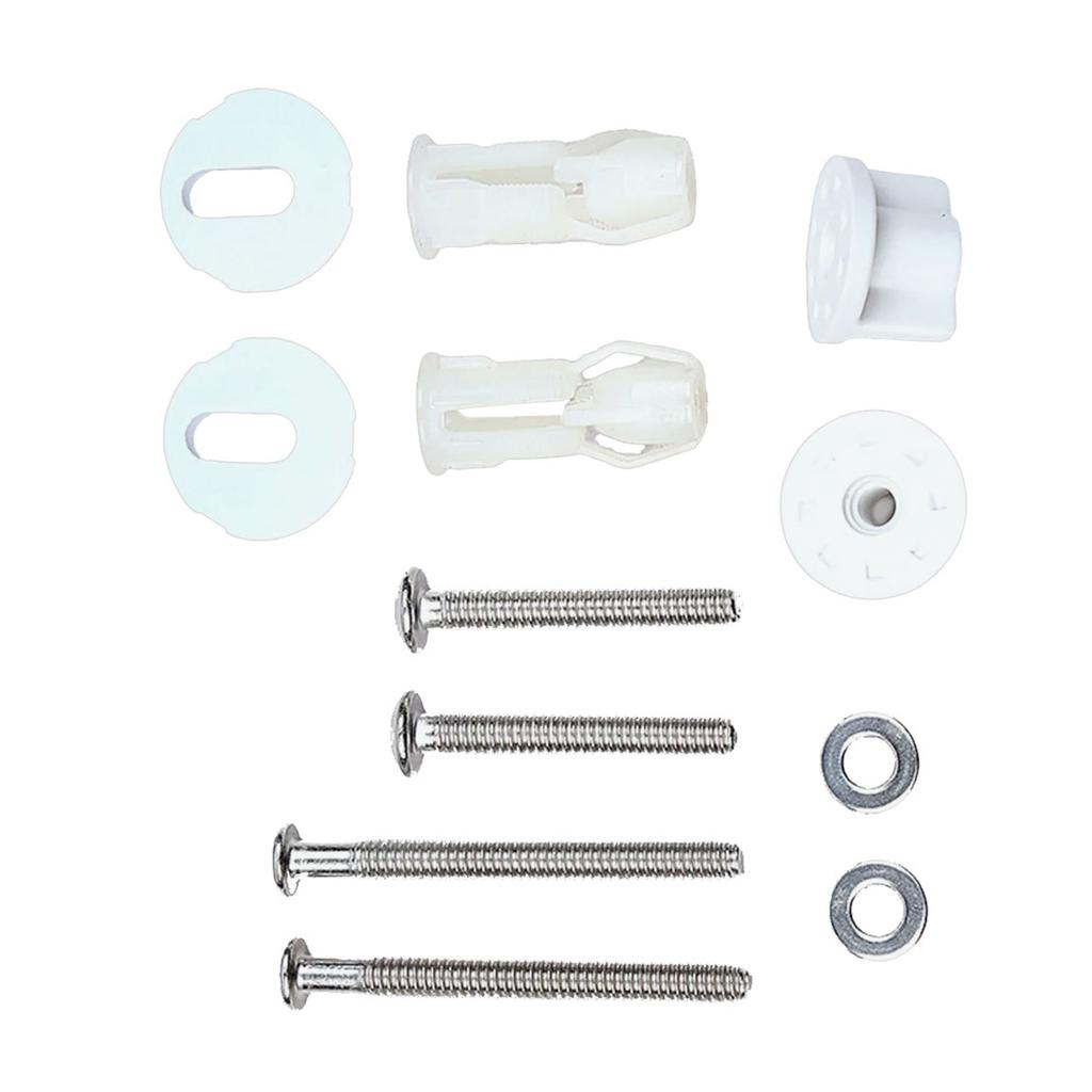 Upgrades Toilet Seat Hinge Bolts Toilet Seat Fastener Quick Fix Screws Replacement set for Stable & Secure Installation