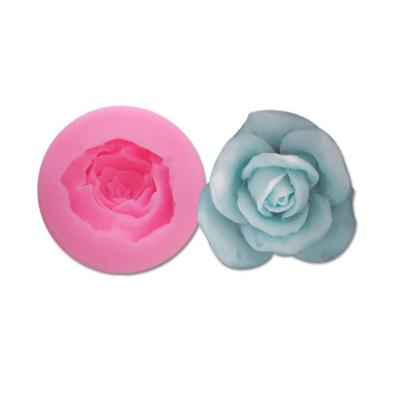 Silicone Rose Flower Cake Mold for Baking - DIY Fondant Tool & Ice Tray