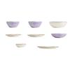 5in Beautiful Ceramic Bowl Purple Exquisite Ceramic Soup Bowls for Salad Pasta Rice Dessert