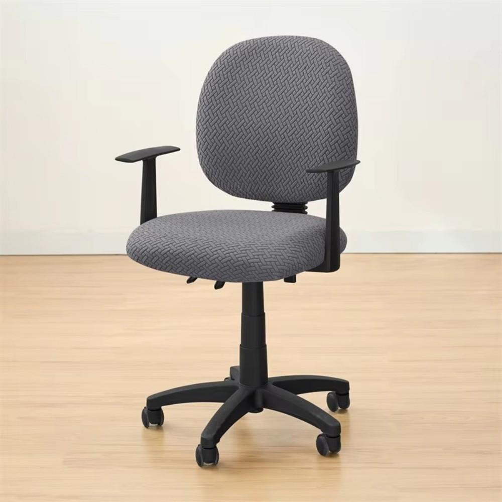2Pcs/set Anti-dirty Split Office Chair Cover Elastic Lift Rotating Chair Cover  for Home&Office