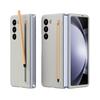 Voor Samsung Galaxy Z Fold 8 Ultra / 7 6 5 4 3 360 Volledig Schermbeschermer Gehard Glas Harde PC Vouwbare Cover Met Stylus Penhouder