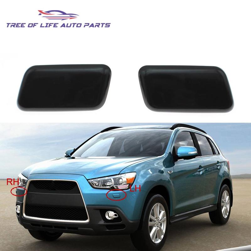 For Mitsubishi ASX 2010 2011 2012 2013 2014 2015 Front Bumper Headlight Washer Spray Nozzle Cover Cap