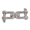 304 Stainless Steel Double Jaw Shackle Rustproof Universal Jaw Anchor Connector for Hardware Lifting Connection 12mm