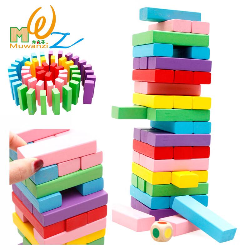 Wooden Stacking Balance Blocks Toy