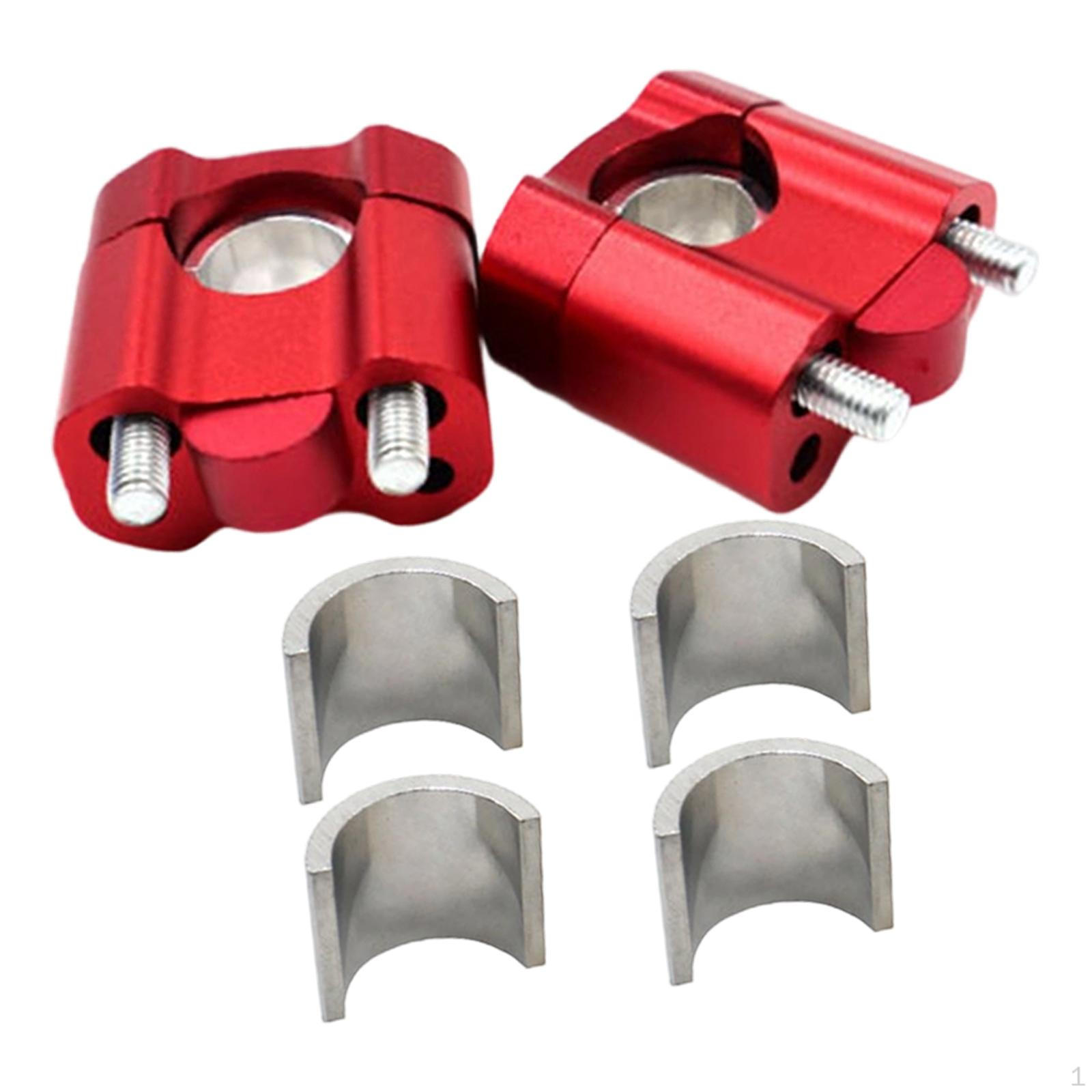 

2 шт. Кронштейн для крепления на руль Алюминиевый сплав Универсальный адаптер Райзер Аксессуары Подходят для красный