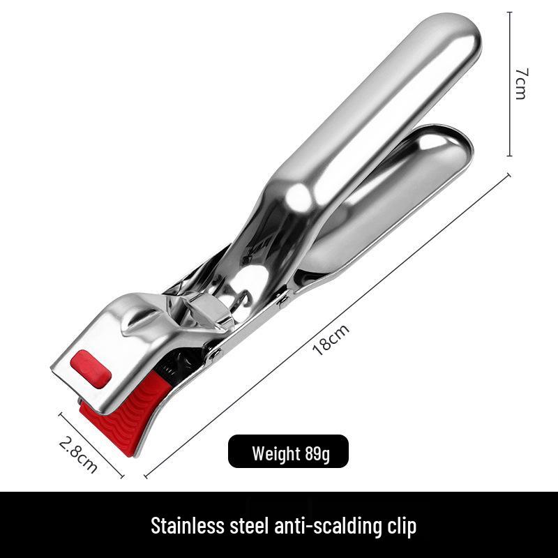 Stainless Steel Anti-Slip Bowl and Plate Clip Lifter