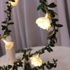 Colored Lights Rose Flower Lights Warm Light Decorative Garland  Wedding Decorations