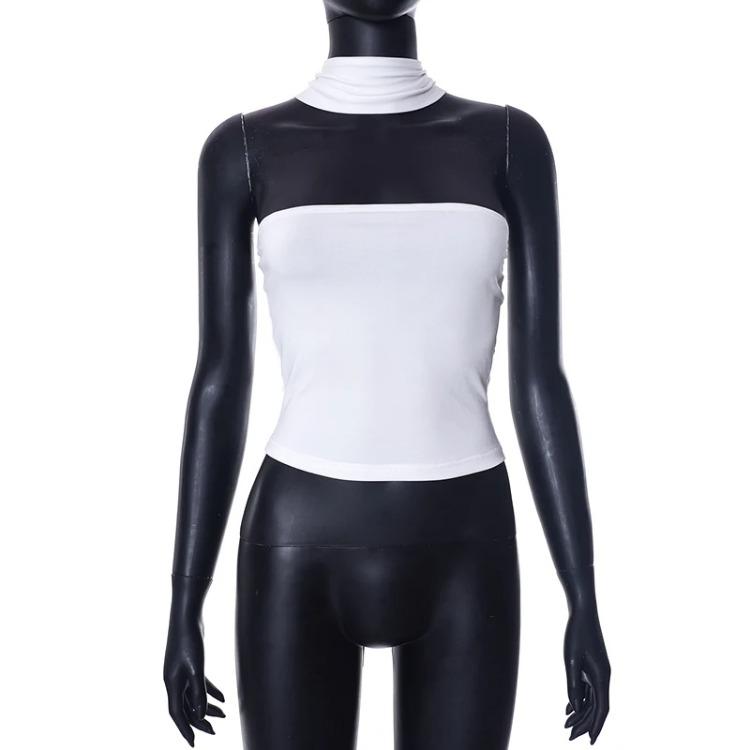 

Сексуальный корсет с открытой спиной, топ без рукавов, летняя короткая стильная одежда, жилет Y2k, однотонные вечерние женские топы на бретельках, уличная одежда M белый