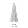 2024 Autumn Women's European & American Style Slimming Backless Halter Dress
