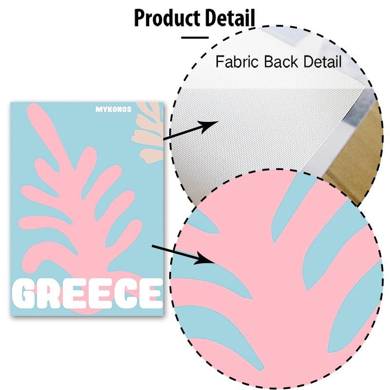 Ibiza Tulum Greece Travel Series Wall Art Canvas Painting Abstract Posters and Prints Hotel Bar Pictures For Living Room Decor