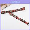Flame Double Dragon Pattern Canvas Belt With Double Ring Buckle For Summer Casuals