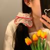 Cute Sweet Flower Scrunchie Women Girls Floral Elastic Hair Rubber Bands Accessories Tie Hair Ring Rope Headdress Headwear