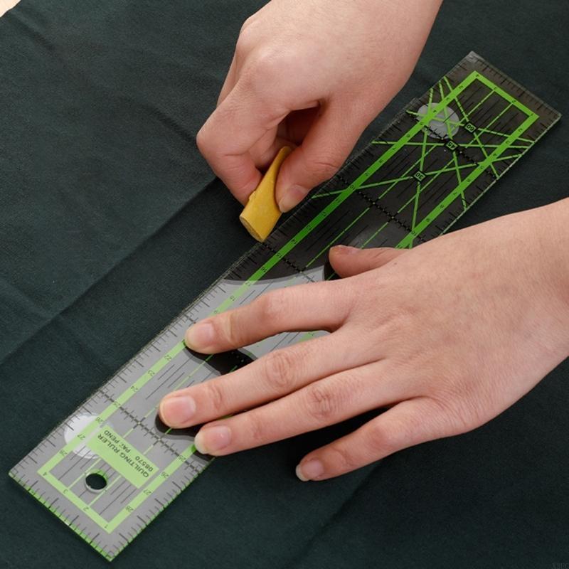 

Sewing Ruler Acrylic Patchwork Ruler Quilting Ruler Fabric Cutting Ruler Sewing Measuring Tool Easy to Use for Quilting X3UC China Mainland