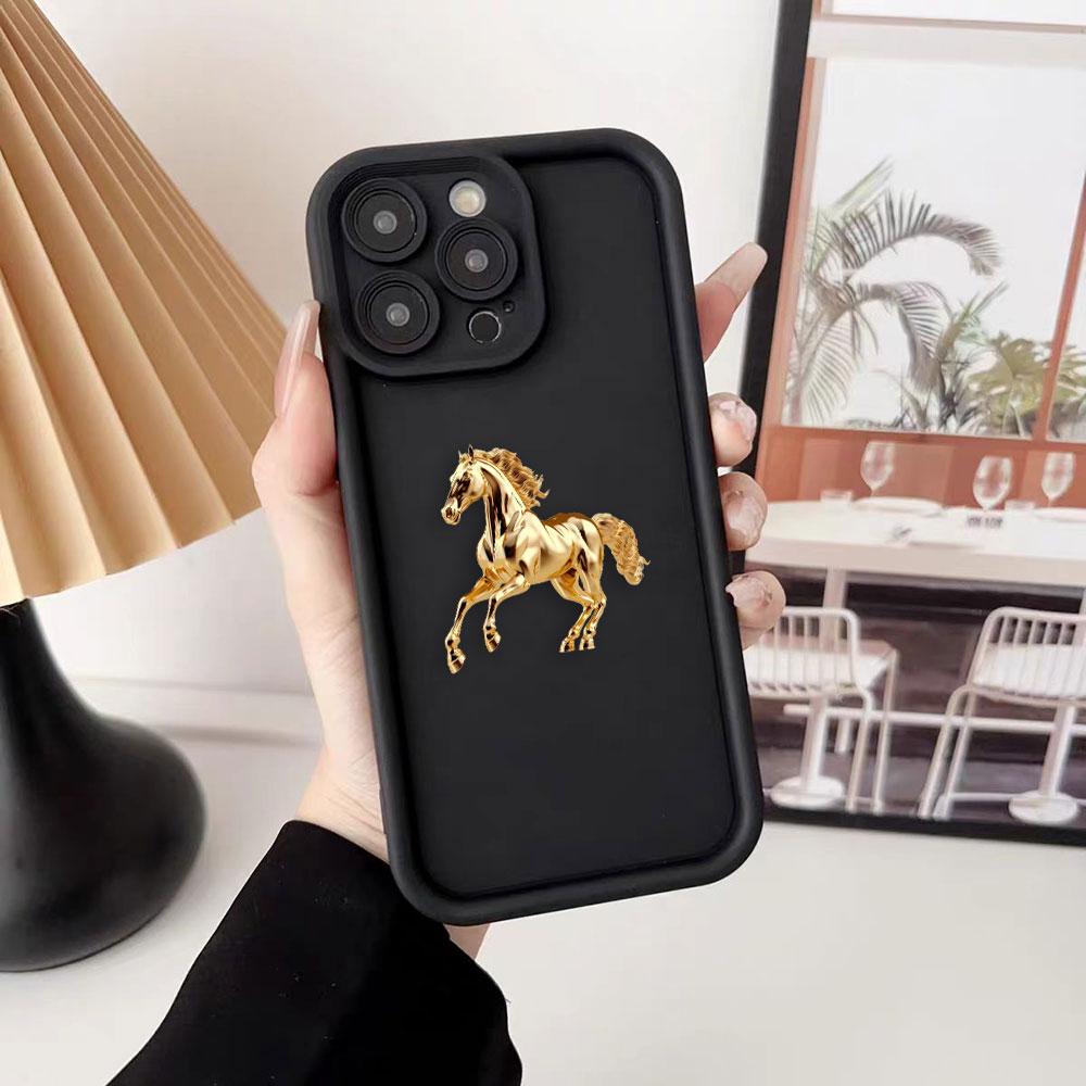 Happy Golden God Horse Phone Case For Samsung A13 A15 A16 A17 A22 A23 A25 A32 A33 A35 A51 A52 A53 A54 A55 A71 A72 Cover Case