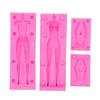 Large 3D Human Body Silicone Mold Female Male Body Clay Mold Figures Polymer Mold Face Doll  Resin Moulds Silicone