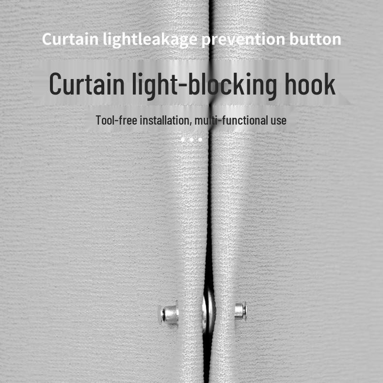 Magnetic Lightproof Curtain Buckle - Blackout Clip for Door & Bed Curtains