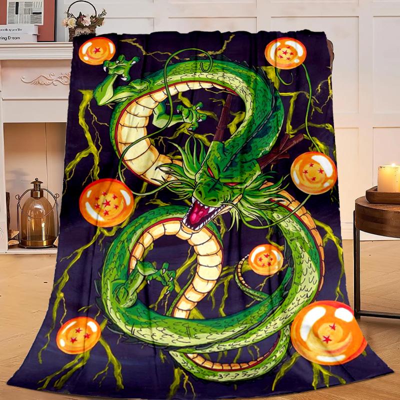 1PC Goku Anime Flannel Blanket Gift, Suitable for Both Men And Women, Soft Ideal for Beds And Sofa, Birthday Or Christmas Gift
