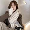 2025  Autumn And Winter Women'S Scarf Atmosphere Plaid Korean Style Versatile Neck Scarf Thick Warm
