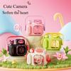 1pc Cute Camera-Shaped Water Bottle, Tritan Big Belly Cup with Carry Strap and Adjustable Shoulder Sling for Hiking, Camping, Party Gifts