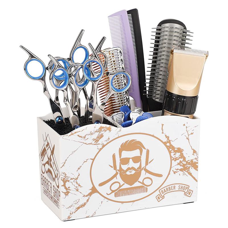 Barbershop Hairdressing Tools Storage Box Hair Scissors Combs Clips Holder Large Capacity Rack Organizer Salon Tools Accessories