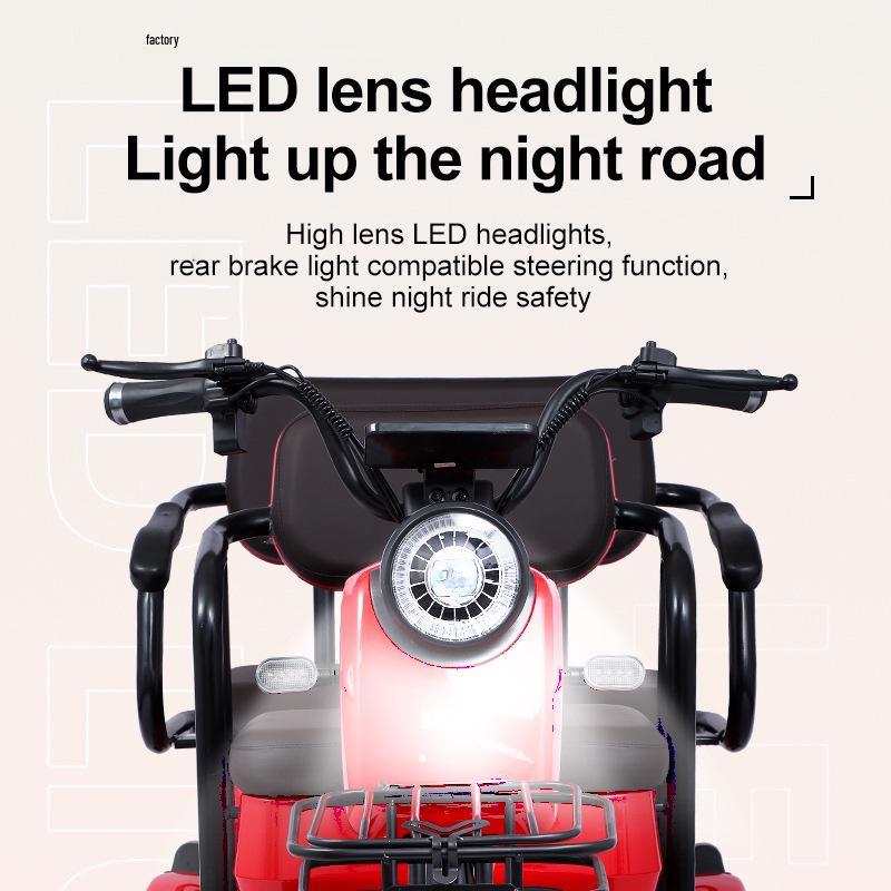 Electric Tricycle for Commuting: Long Battery Life, Ideal for Elderly & New Mothers