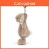 Jellycat Rabbit Plush Pendant With Floral Ear Design For Daily Decoration Bag