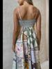 2024 Léto Sexy Dámské Malované Potisk Rozšířené Letní Šaty