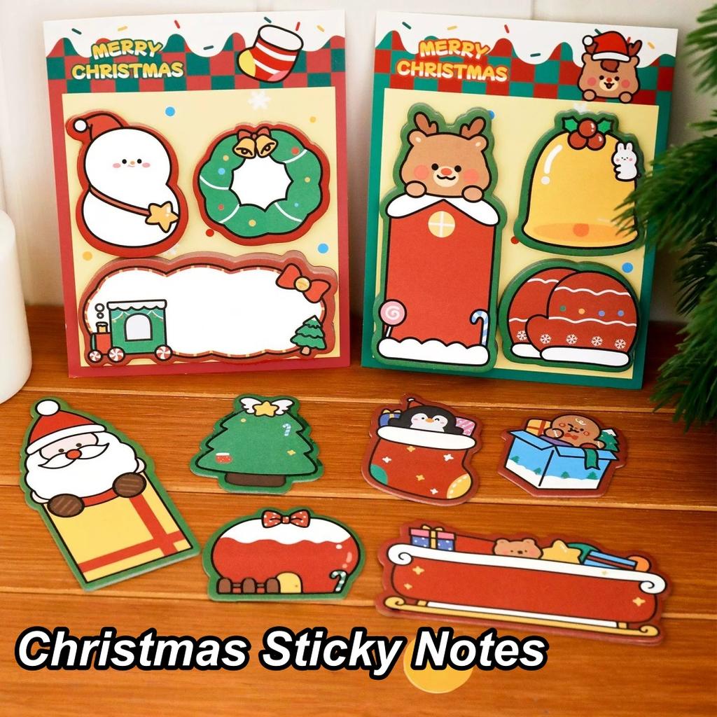 Sticky Notes Pads Quality Paper Cartoon Sticky Notes Christmas Sticky Notes Colorful Christmas Memo Pads For Christmas Party