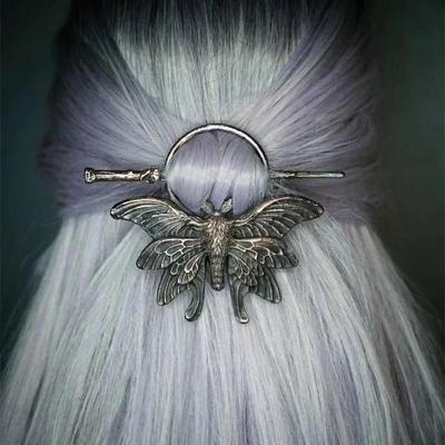 Vintage Metal Chopsticks Nordic Style Headdress Gothic Punk Hair Sticks Girls Hair Accessories for Women
