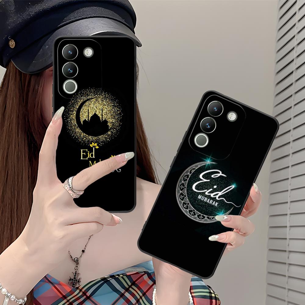 Eid Mubarak Mobile Phone Case for VIVO V60 V50 V40 V30 V29 V27 V25 V23 Pro Lite 5G Colorful Printing Cover Luxury Cellphones