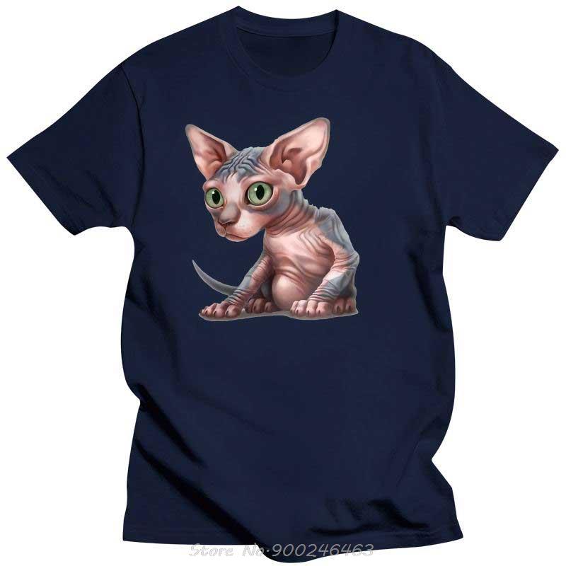 

Unisex Clothing The Sphynx Cat Print Classic TShirt Summer Fashion Women Short Sleeve Naughty Clever Kitten Tees Streetwear 4XL
