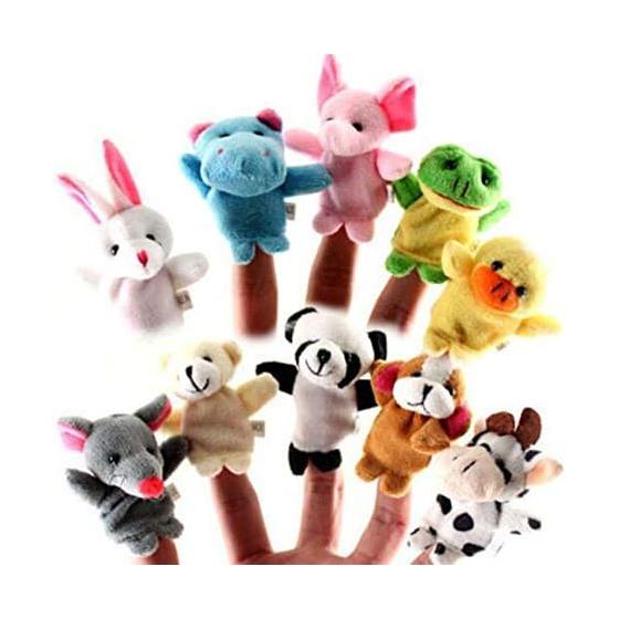 HJ Animal Finger Puppet Set, Finger Puppet, Finger Puppet Animal, Finger Stuffed Toy, Educational Finger Puppet, Develops Imagination, Fabric Finger