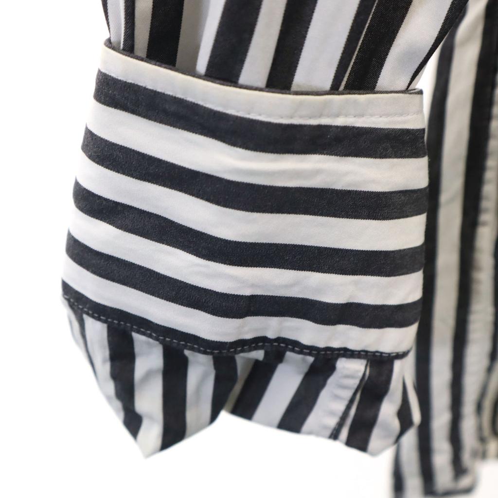 MACKINTOSH PHILOSOPHY Striped Pattern Long sleeve shirt 40 Gray Men's Used
