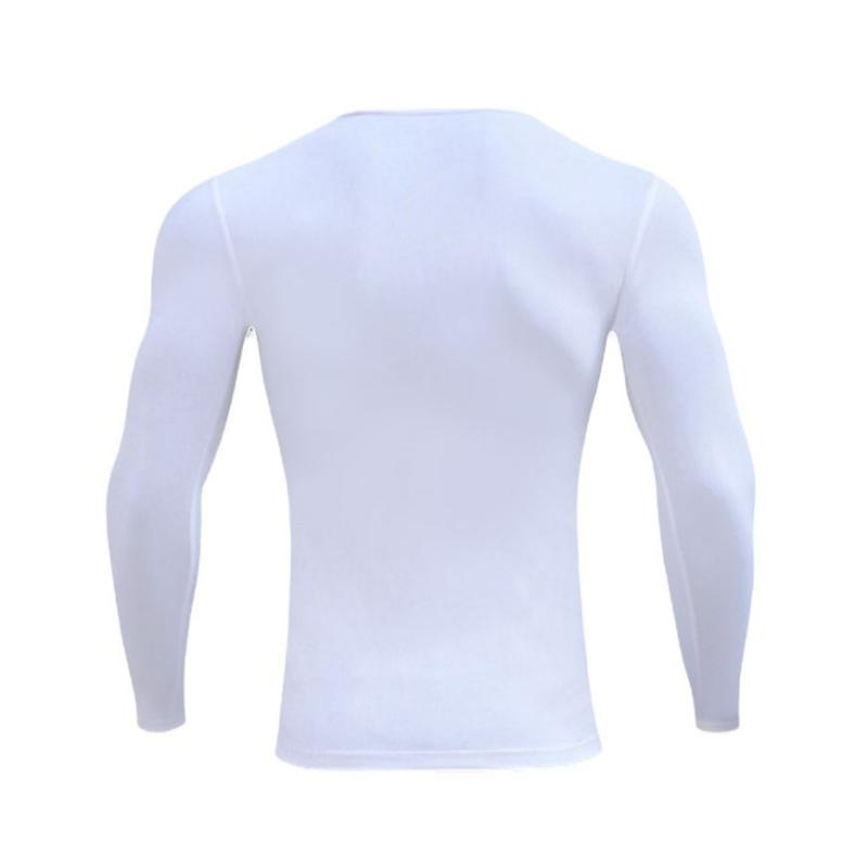 Li-Ning Solid Color Sports Training Slim Fit Quick Dry Long Sleeve Fitness Shirt Men Tops White AUDR023-3