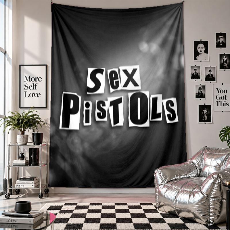Sex Pistols Wall Tapestry Home Decor Wall Hanging Cloth for Bedroom Living Room Background
