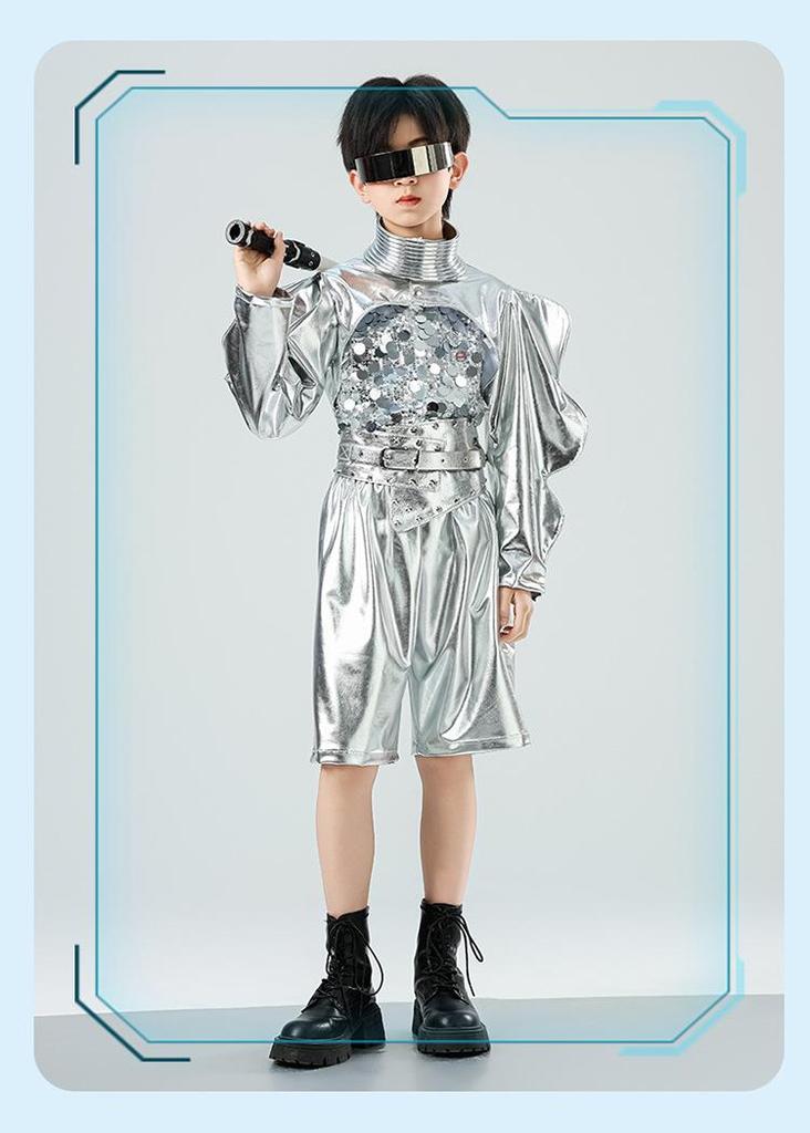 Kids' Cheerleading & Hip Hop Dance Sequin Costumes: Trendy Drummer-Inspired Outfits for Boys & Girls